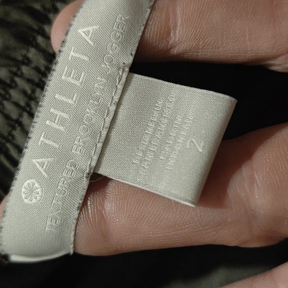 Athleta textured Brooklyn jogger pants sz 2 - Picture 6 of 6